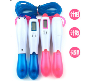 厂家直销卡路里电子计数器跳绳 成人健身运动中考训练专用跳绳