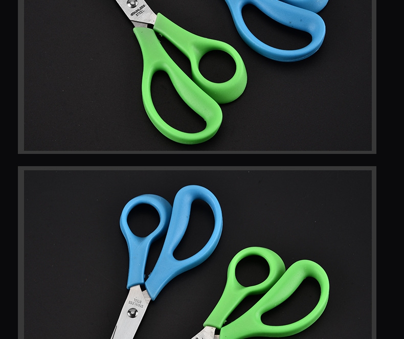 厂家直销 不锈钢办公剪 家用剪刀 办公室剪 diy手工剪纸剪详情8