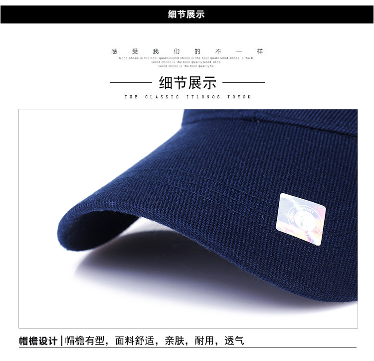 New Fashion Korean Outdoor Sunscreen Baseball Cap Letter Shade Sports Leisure Hat Wholesale display picture 6
