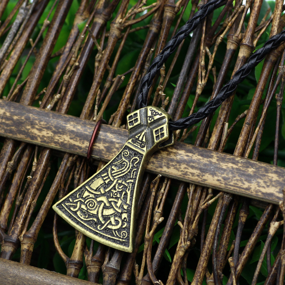 Viking Axe Pendant Necklace Image 2