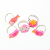 Platform hot -selling cartoon baby characters Crystal ring Children's Day Gifts 50 Boxes of Manufacturers Direct Sales