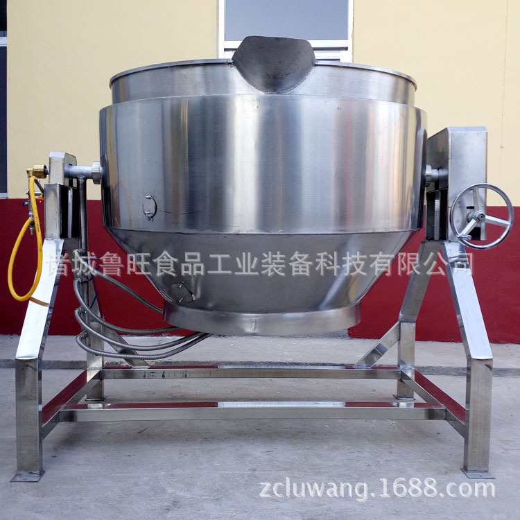 诸城厂家供应电加热 蒸汽 燃气加热夹层锅  定做型夹层锅