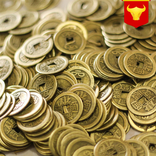 Alloy Five Emperors Copper Coin Ten Emperors Coins Six Emperors Coins Bulk Wholesale Metal Fake Qing Dynasty Copper Coins Single Shunzhi Coin