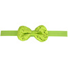 Children's hair accessory, flashing nail sequins with bow, hairgrip, elastic headband, wholesale, with embroidery
