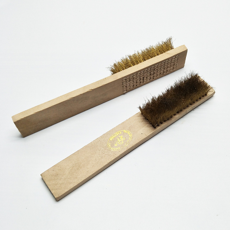 8排铜刷 铜丝刷/DIY 金银珠宝 打磨抛光 八排铜刷 不易掉丝