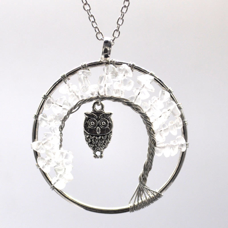 Retro Owl Resin Handmade Pendant Necklace 1 Piece