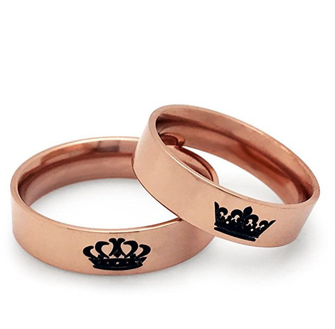 Golden ring stainless steel for men and women