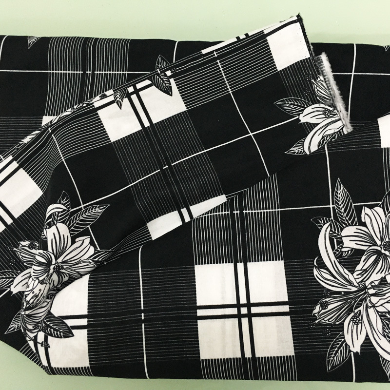 苎麻亚麻面料 直喷加工定制 KH4732活性数码印花加工