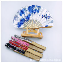 夏季龙扇刀扇 女士折扇 精美龙骨竹扇 女士礼品竹扇 批发