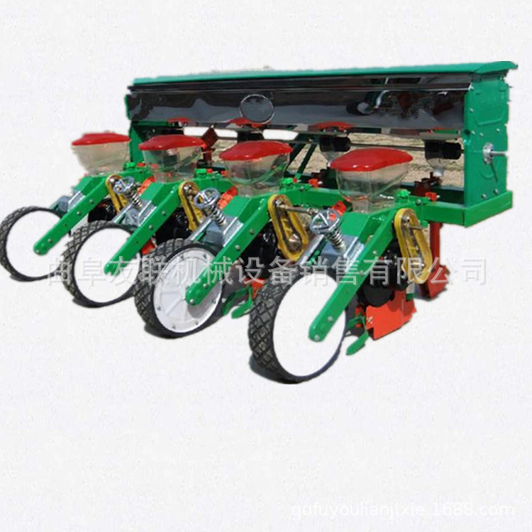 玉米大豆施肥播种机 新型双行玉米播种机 玉米覆膜施肥播种机33
