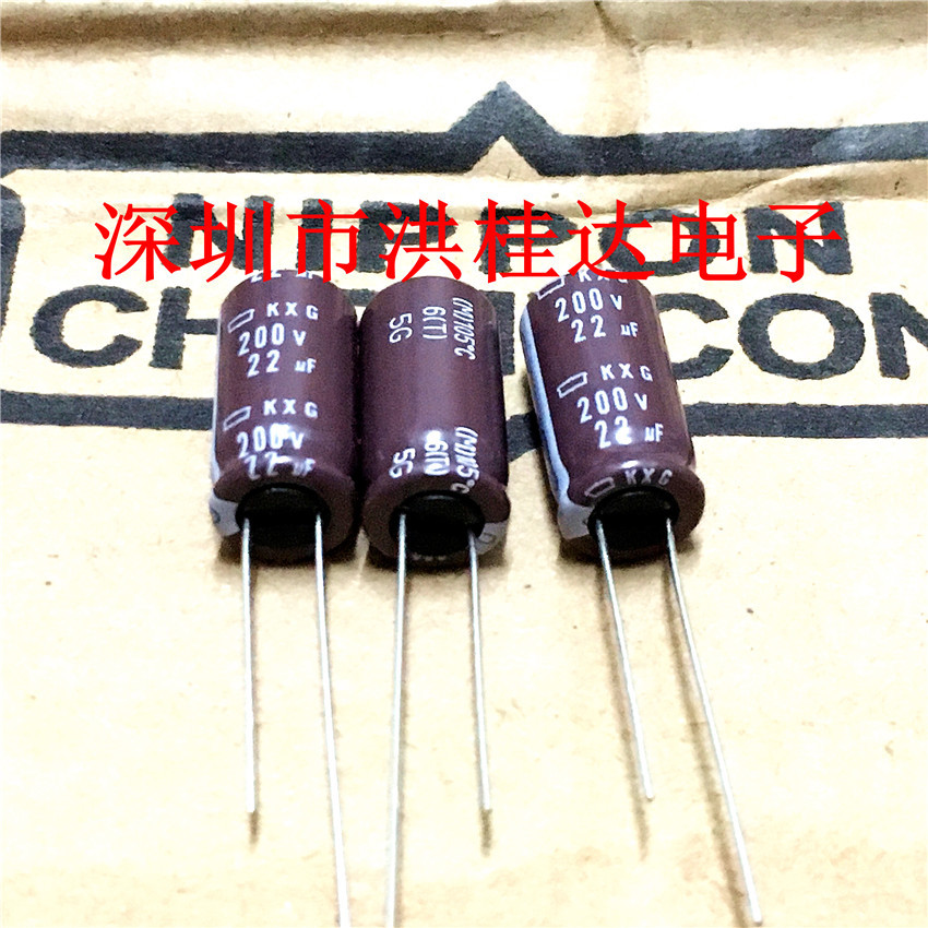 日本黑金刚 NCC电解电容200V22UF 10X20 EKXG201ELL220MJ20S 22UF