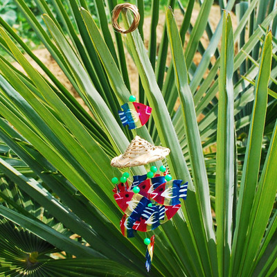 特价批发价贝壳风铃纯手工制作天然七彩风铃 海螺风铃送礼佳品|ms