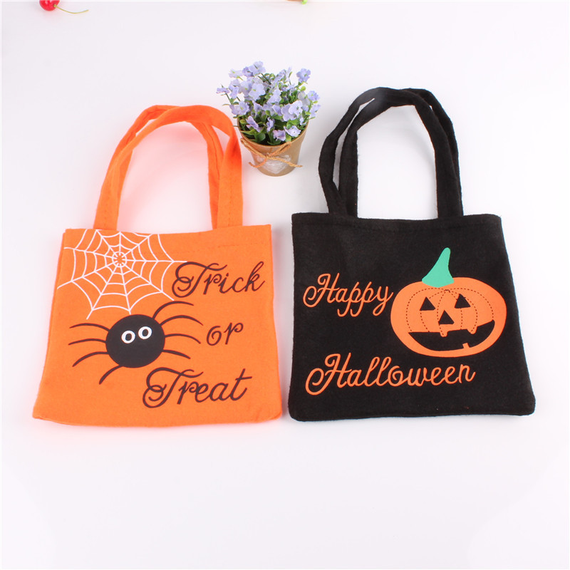 Halloween bolso no tejido portátil fantasma Festival regalo de los niños bolsa de dulces accesorios de Halloween Bolsa De fábrica al por mayor