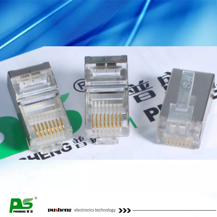 Кабель Cat5e экранированный сетевой кристаллический разъем 8p8c