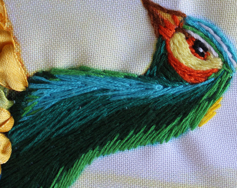 Oujin nianhua Bordado Cinta Directa DE LA Fábrica de impresión en color colgando pintura Pavo Real imagen auspicioso una sala de estar decoración de entrada