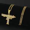 Men's necklace hip-hop style, submachine gun, fashionable pendant, accessory, European style