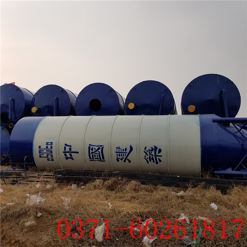 中铁150T水泥大罐 120T散装水泥仓 配电动除尘 100T筒仓价格