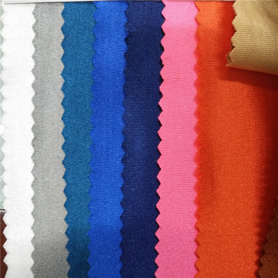 现货供应亮光弹力色丁拉架莱卡布 时装女装晚礼服舞蹈服面料|ms