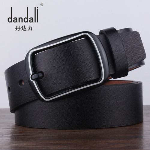 Foreign trade new retro all-match men's belt AliExpress gun black sun buckle belt youth decorative trouser belt