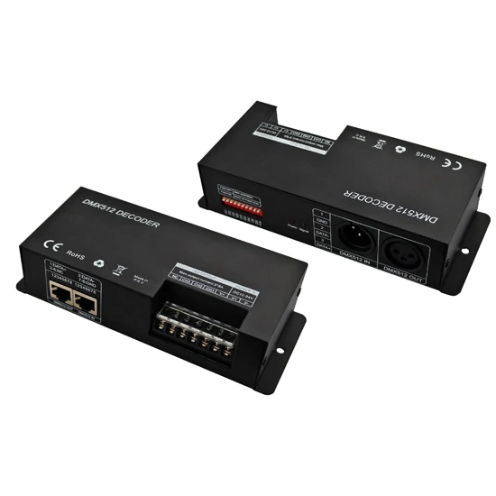 RGB-панель управления светодиодным DMX512 3-канальный декодер 5050 цветной фантазийный световой бар 12-24V