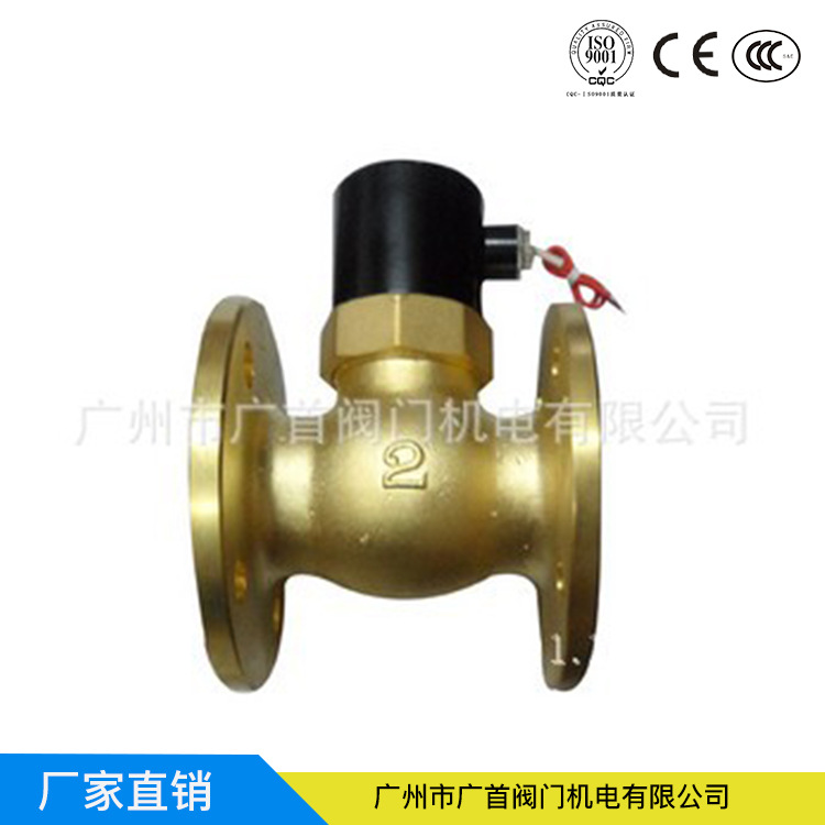 厂家直销   法兰ZQDF系列直动式电磁阀/蒸汽法兰活塞式电磁阀2L