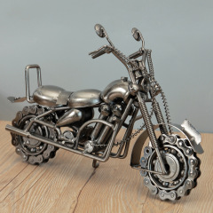 Direct Selling Iron Large Motorcycle Model Decor Office Restaurant Desk Indoor Home Decor Ornament