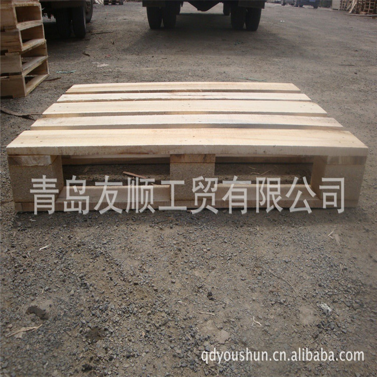 加厚欧标托盘青岛供应 熏蒸木托盘 加盖ＩＰＰＣ标识 出口木木架