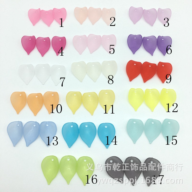 Handmade hair accessory material: acrylic matte flower petal hairpin headwear accessory, ancient-style walking bun headwear accessory detail image 6