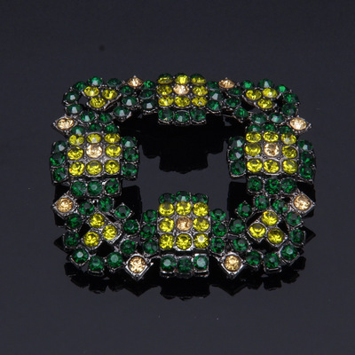 廠家直銷 MB 綠色水鑽 鞋扣 合金水鑽鞋扣