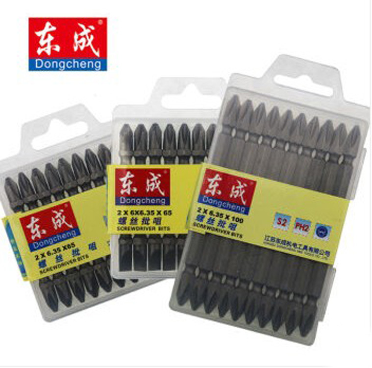 东成65mm 100mm 十字批头 一字批头 钛合金高磁性批头