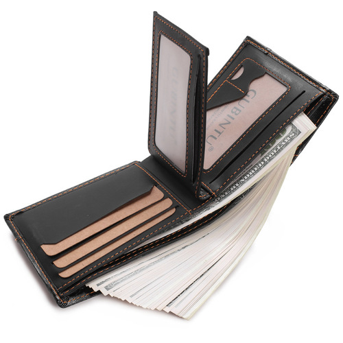 GUBINTU Wallet Men's Short Wallet Trendy Slim Wallet Student Style Wallet