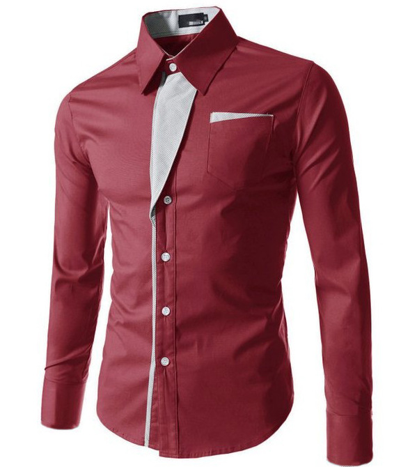 AliExpress eBay nueva camisa a rayas parche diseño camisa de manga larga 7 colores 5 tamaños A20/20