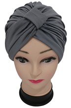批发穆斯林女式新款莫代尔单色印度帽化疗帽包头帽 turban hats