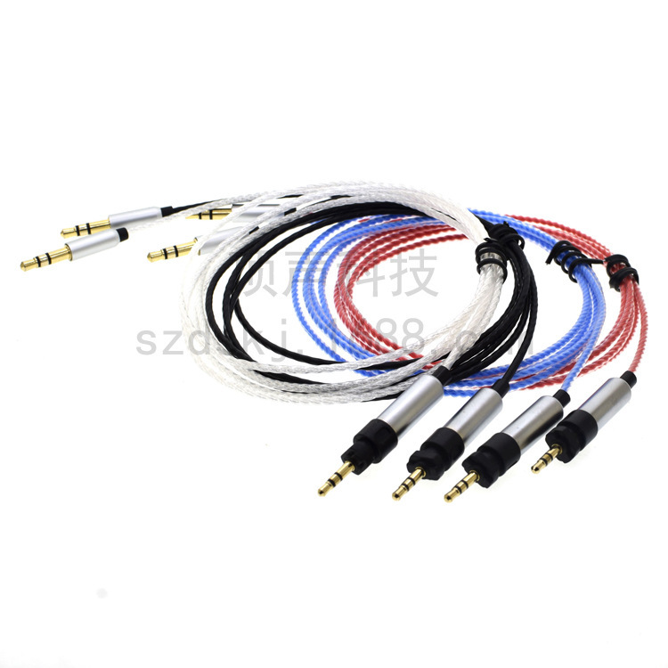 Shure SRH840 SRH 440 940 750 Headset Headset Line Audio Line Silver Plated Upgrade Line