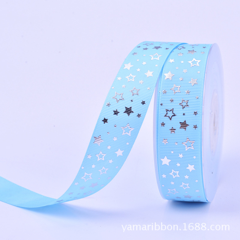 Yao Ming cinta de primavera tropical estilo serie caliente plata estrella costilla cinta hecha a mano DIY accesorios para el cabello accesorios de ropa