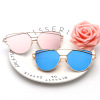 Sunglasses, retro fashionable trend metal glasses suitable for men and women solar-powered, wholesale, European style