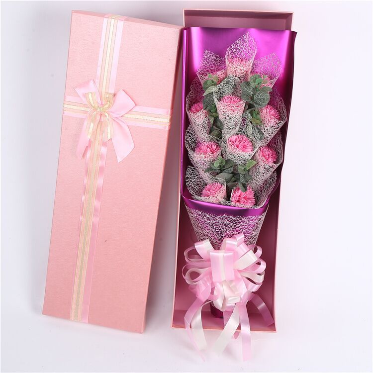 包网纱 康乃馨 11朵粉