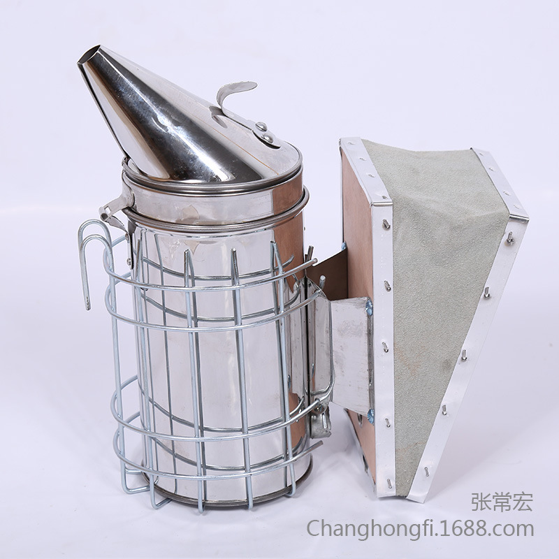 养蜂工具 蜂具 不锈钢 牛皮 喷烟器 蜂具 牛皮喷烟器批发
