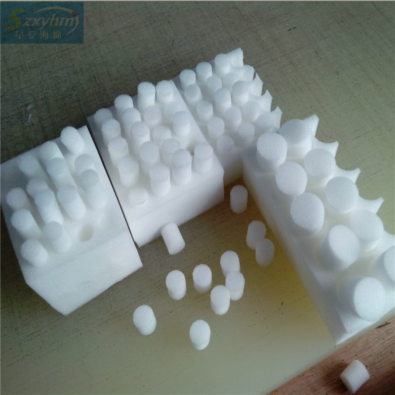 圆饼印章海绵 挤水透气冲压柱过滤烟头海绵柱出售