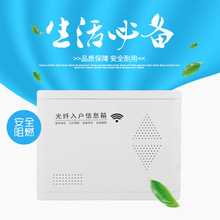 厂家销售 30*40*12 光纤入户信息箱 塑面0.8厚 三网合一  网络箱