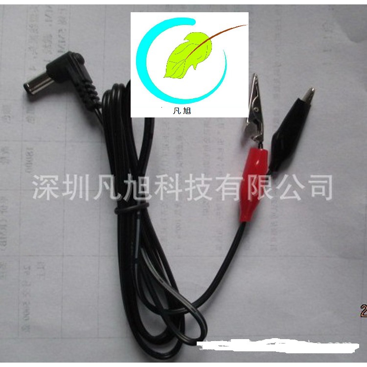 （工厂直销）DC夹子线  90度弯头Dc线 夹子线  鳄鱼夹子线（图）