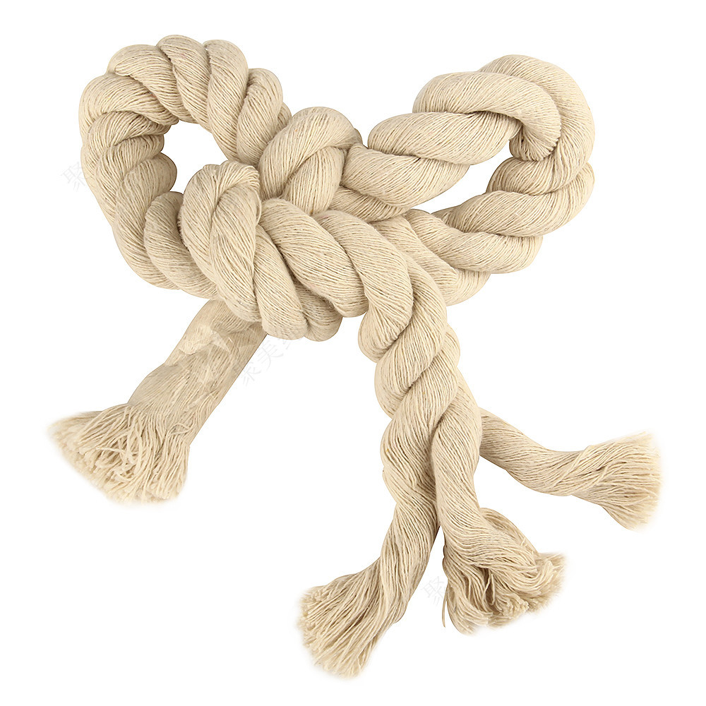 1号 本色 20mm三股彩色棉绳 (4)