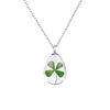 Necklace, glossy chain for key bag , Aliexpress, four-leaf clover, Korean style