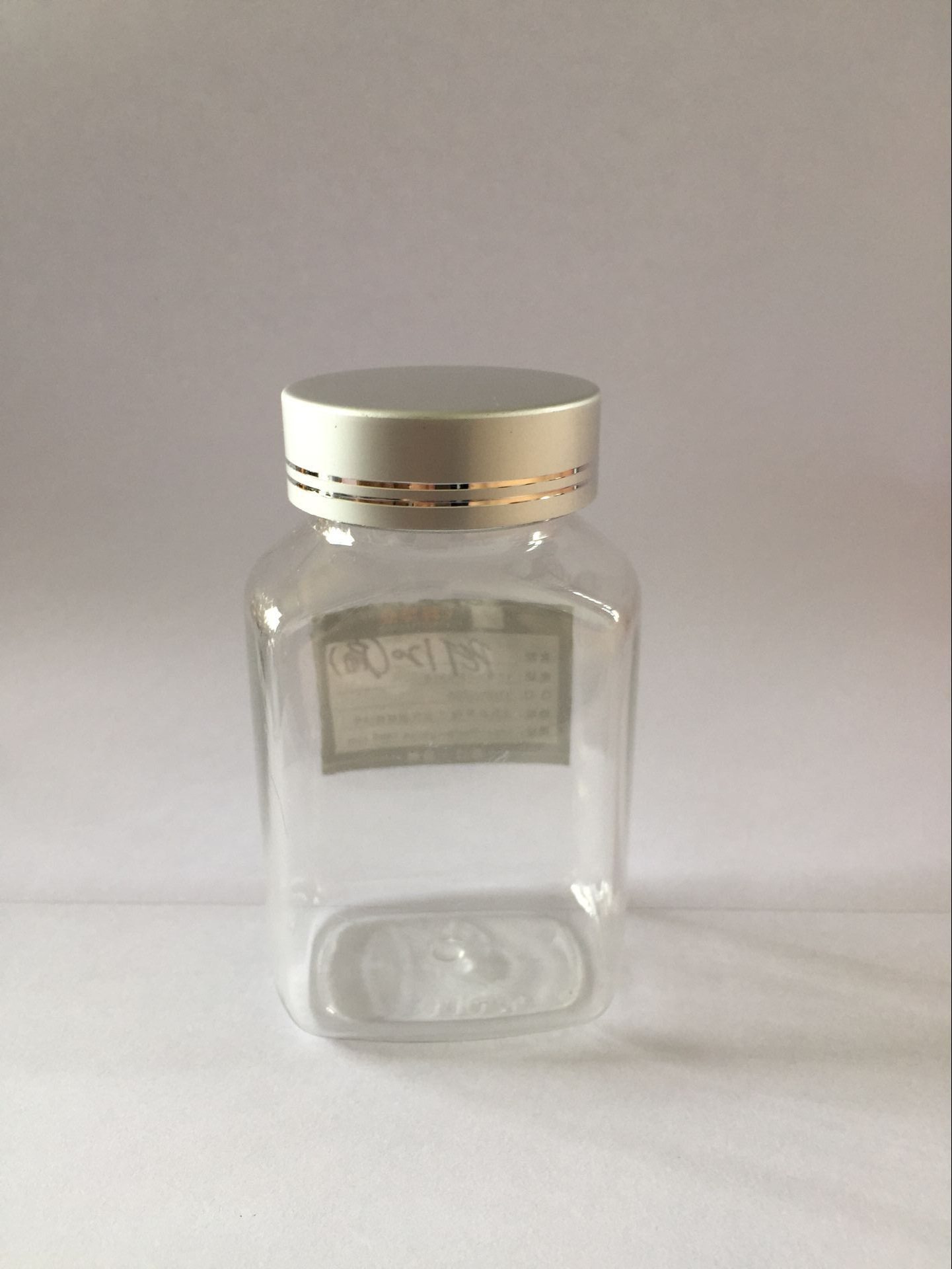 120毫升PET吹塑瓶 保健品专用瓶 配40x15电化铝盖 扁形塑料瓶