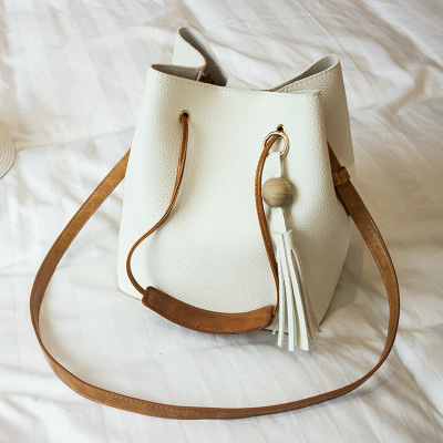 2017 winter new Korea Dongdaemun tassel bag hand strap shoulder slung female bag mother trend