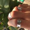 Wavy one size ring, European style, boho style