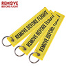 Foreign trade explosion computer embroidery keychain Hanging rope weaving key chain Remove Before Flight