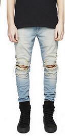 Men's Clothing ripped jeans men's Korean version high street personalized design _ipsvogv.com