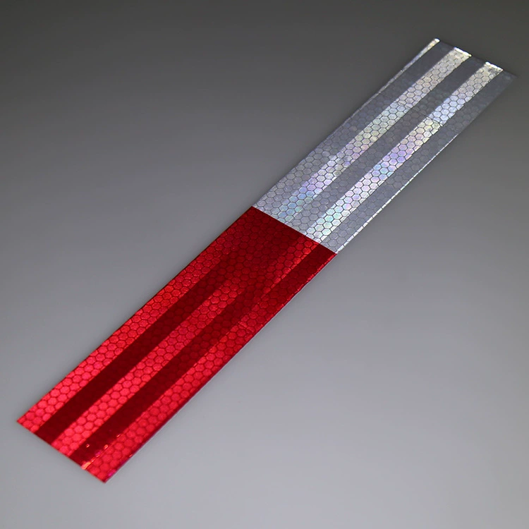 Фабрика кузова автомобиля Светоотражающая наклейка грузовик Светоотражающая полоса красный и белый Светоотражающая наклейка автомобиля ежегодной инспекции светоотражающий логотип