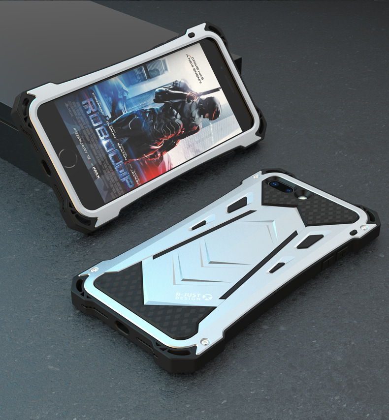 R-Just Armor Ghost Warrior IP54 Waterproof Case Extreme Protection System for Apple iPhone 8 Plus & iPhone 8 & iPhone 7 Plus & iPhone 7